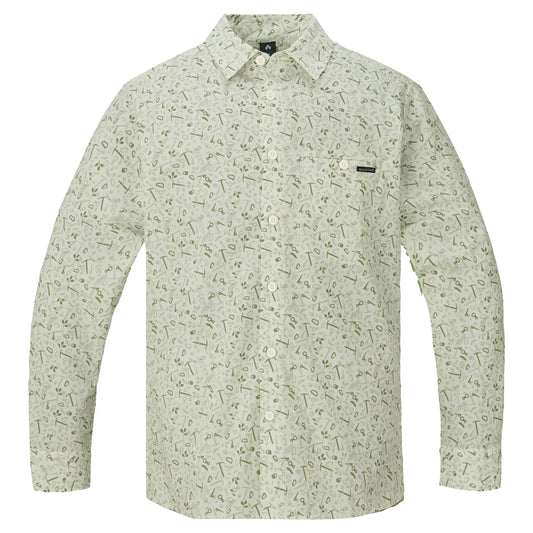 mont-bell: Wickron Light Print Long Sleeve Shirt Men's
