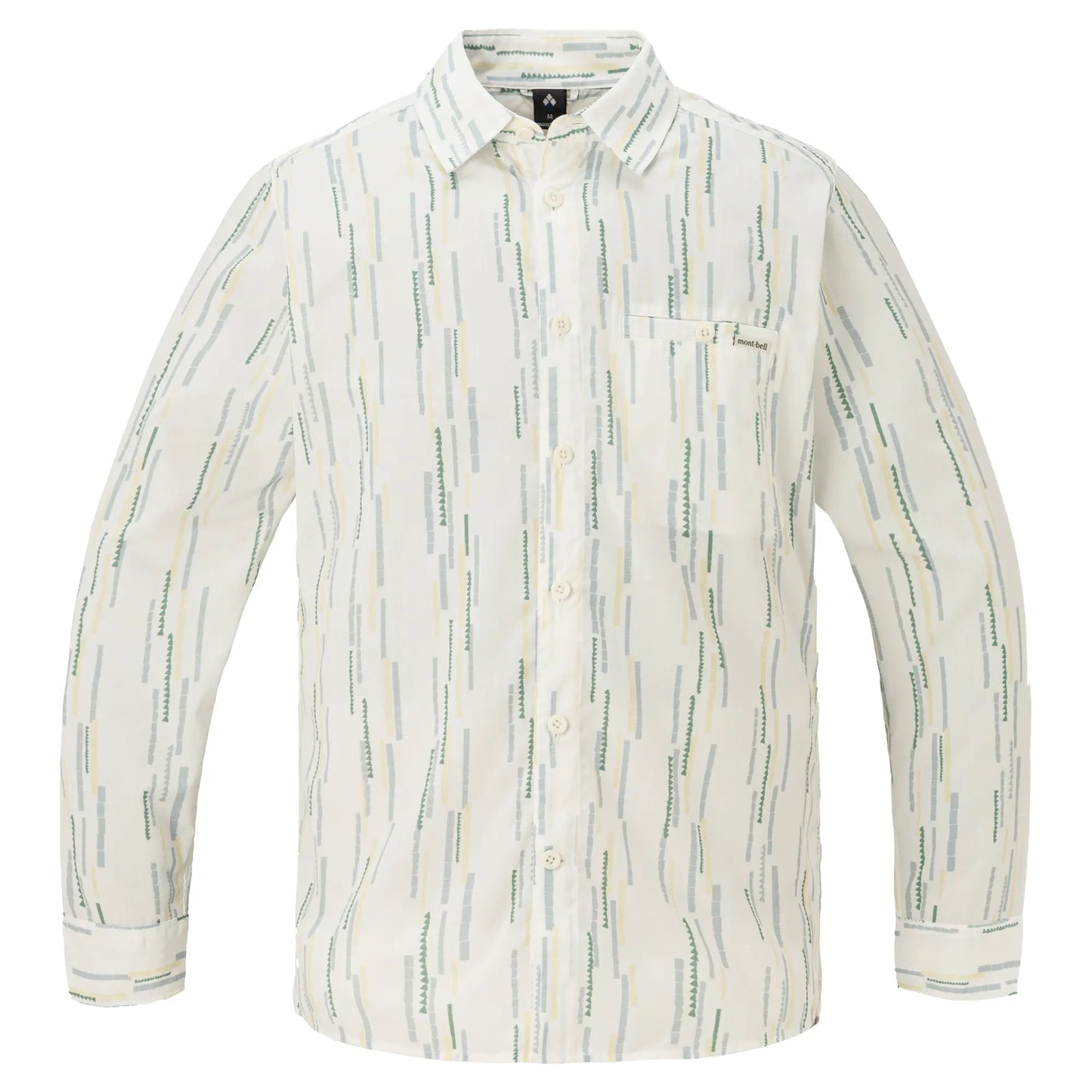 mont-bell: Wickron Light Print Long Sleeve Shirt Men's