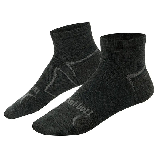 mont-bell: Merino Wool Supportec Travel Short Socks