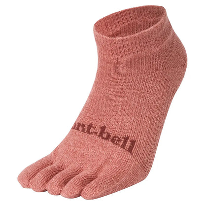 mont-bell: Core Spun Travel 5 Toe Ankle Socks Women's