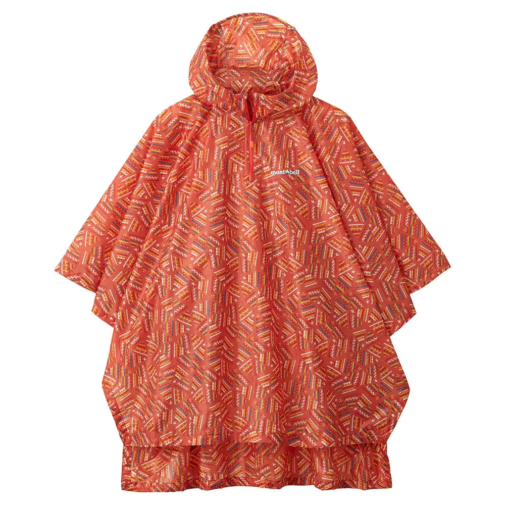 mont-bell: Print Trekking Rain Poncho Kid's 125 - 155