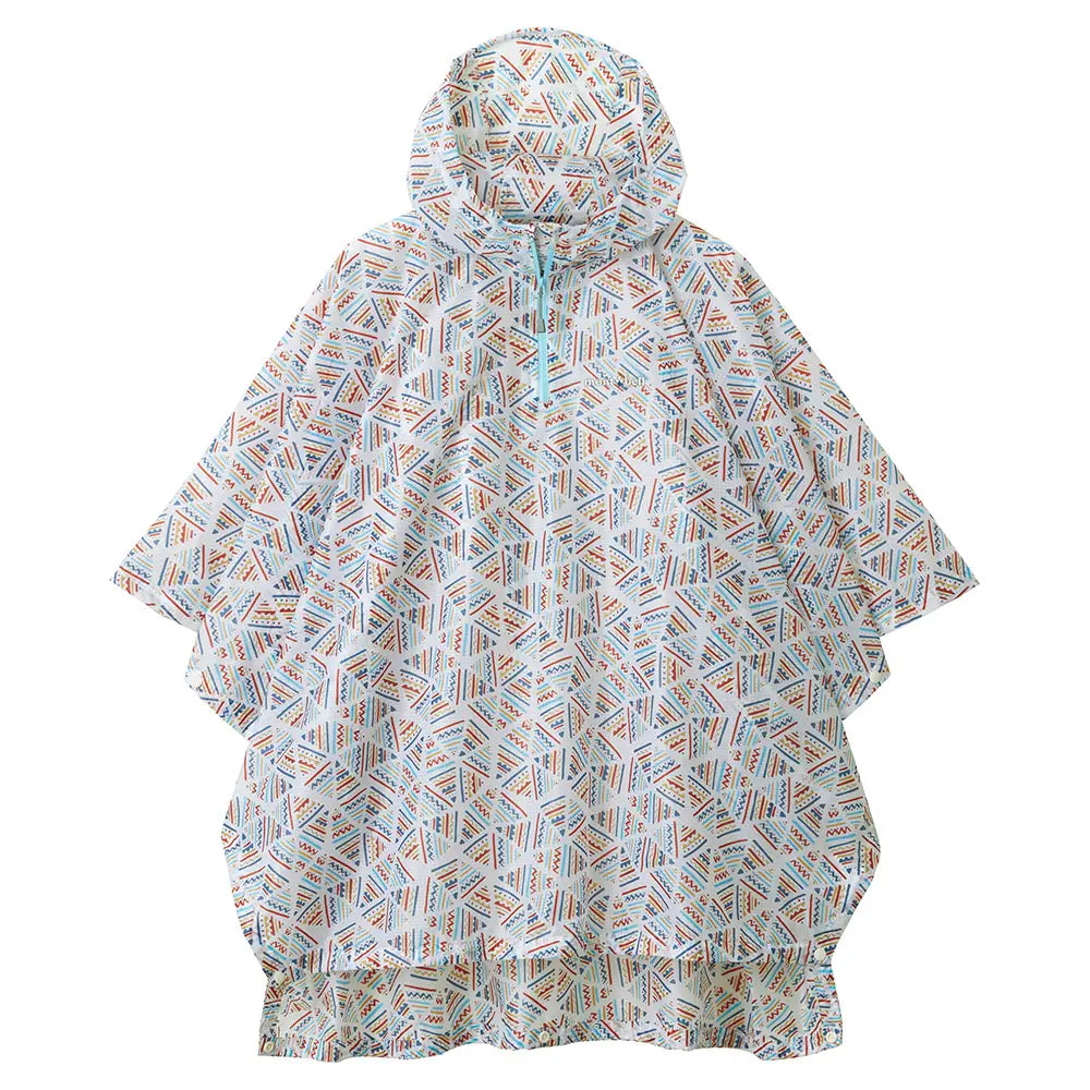 mont-bell: Print Trekking Rain Poncho Kid's 125 - 155
