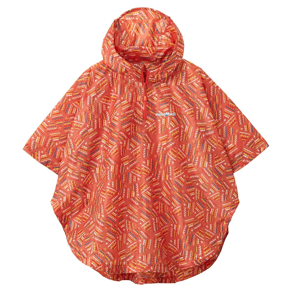 mont-bell: Print Trekking Rain Poncho Kid's 95 - 125