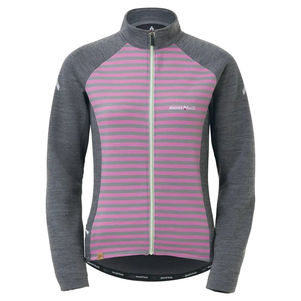 mont-bell: Merino Wool Plus Striped Cycle Jersey Women's