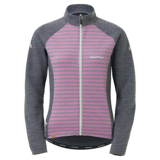 mont-bell: Merino Wool Plus Striped Cycle Jersey Women's