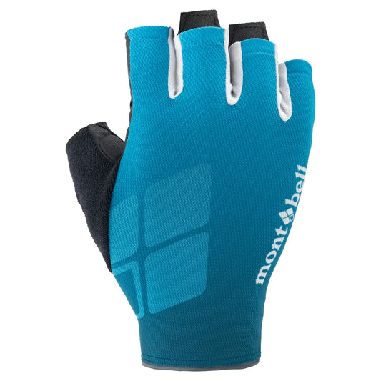 mont-bell: Wickron Cool Print Cycling Fingerless Gloves