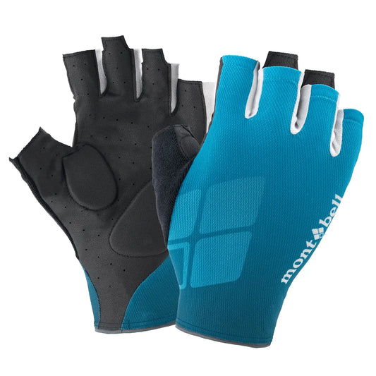 mont-bell: Wickron Cool Print Cycling Fingerless Gloves
