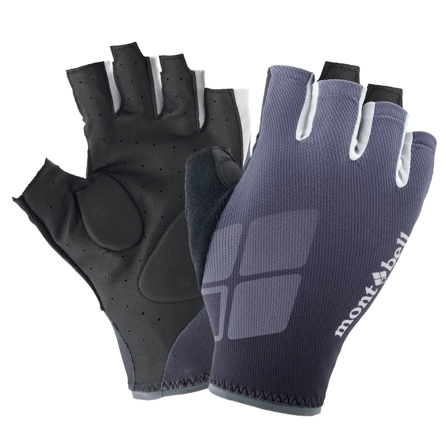 mont-bell: Wickron Cool Print Cycling Fingerless Gloves