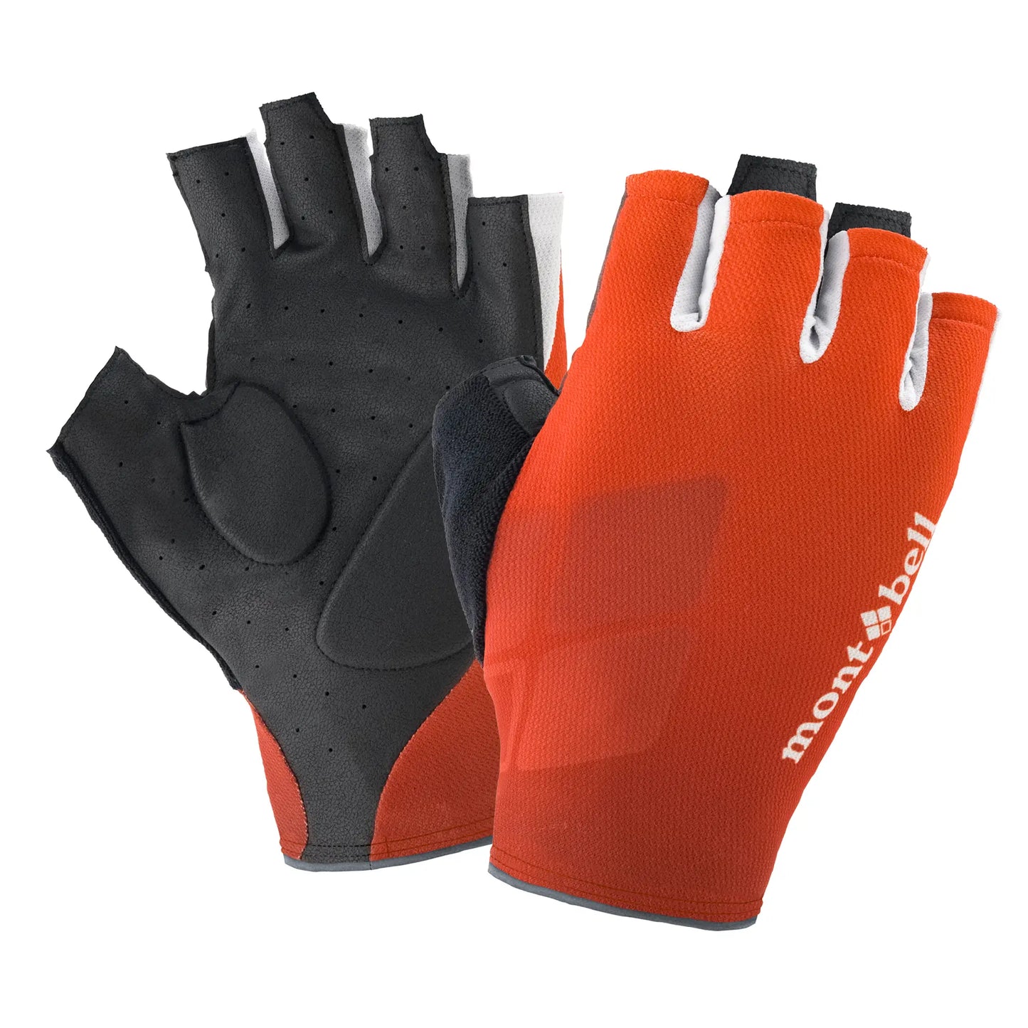 mont-bell: Wickron Cool Print Cycling Fingerless Gloves