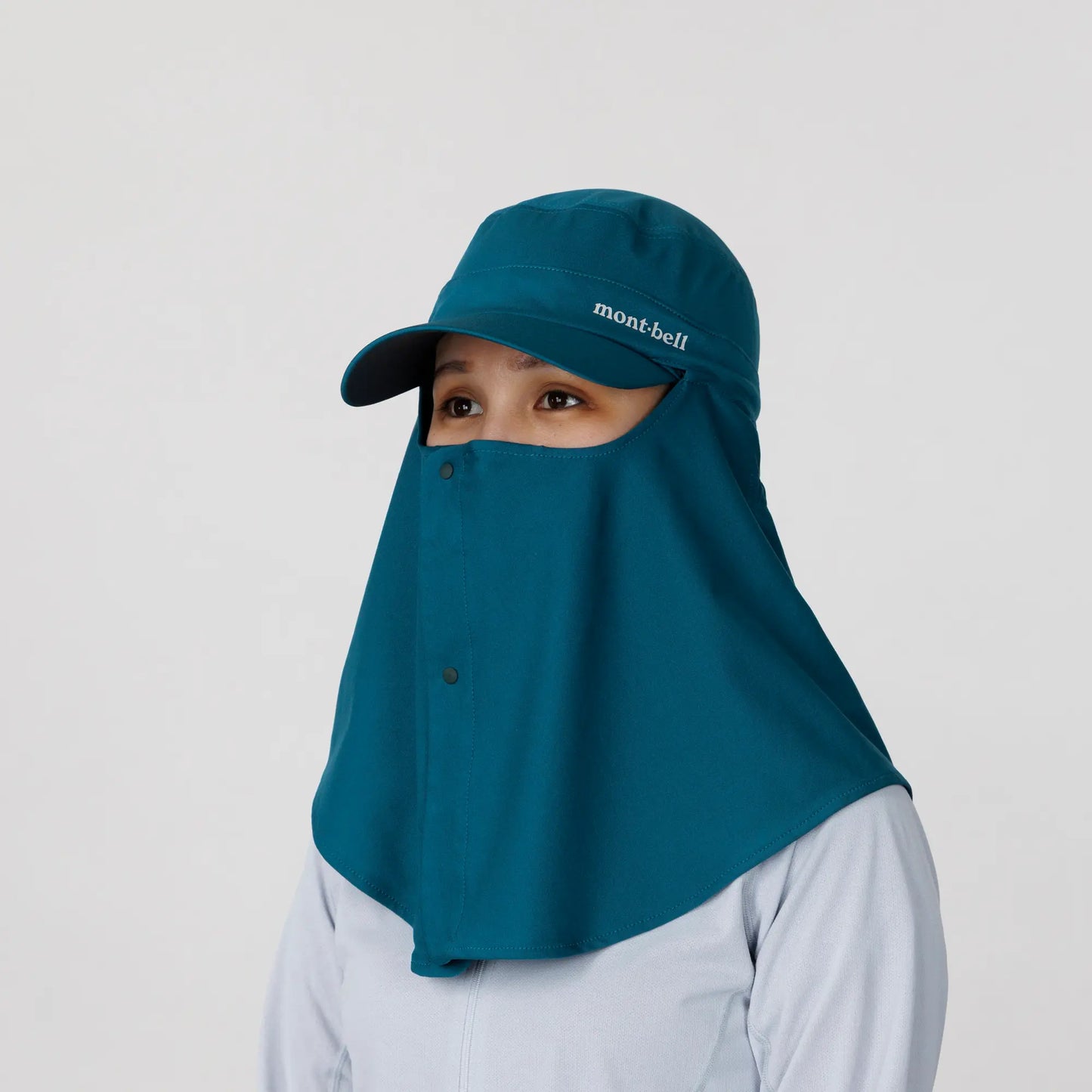 mont-bell: Wickron UV-TECT Field Detachable Face Shade Work Cap