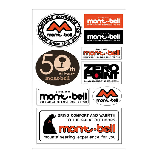 mont-bell: Sticker Set mont-bell Logo 50th