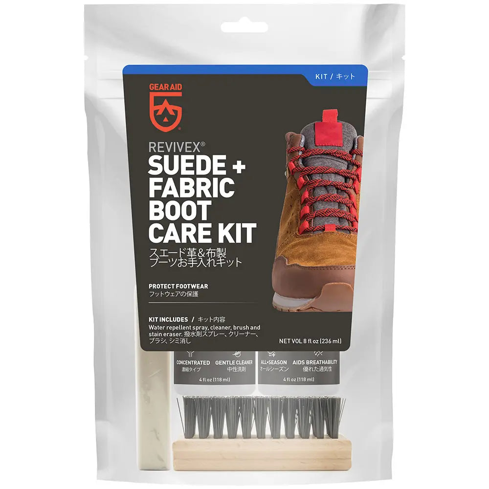 GEAR AID: Revivex Suede + Fabric Boot Care Kit PFC free