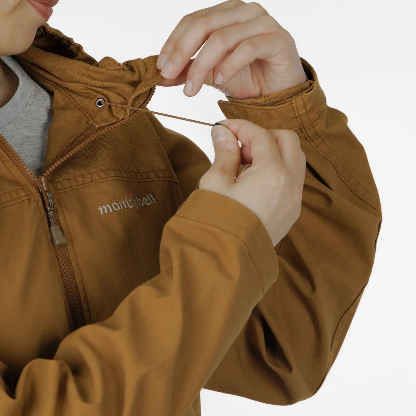 mont-bell: Washed Out Core Spun Hooded Jacket Women's