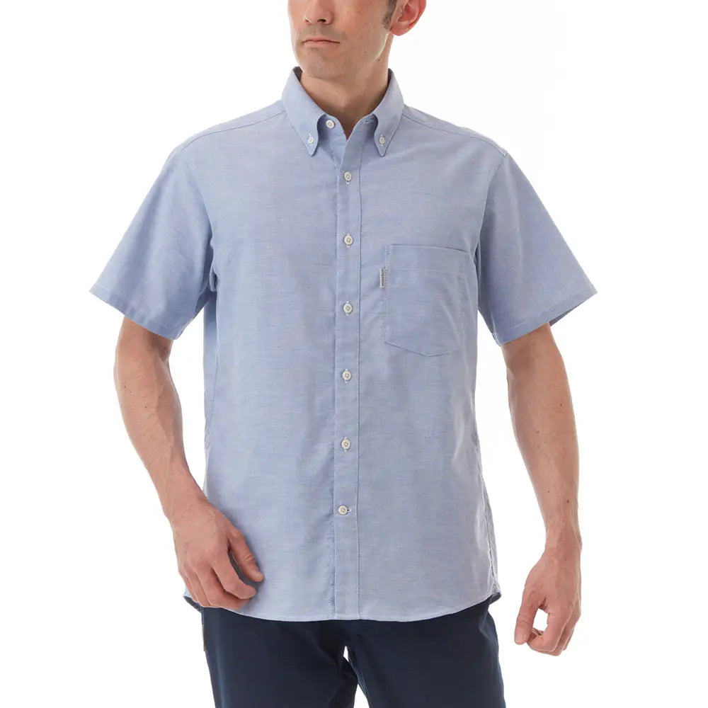 mont-bell: Core Spun Oxford Short Sleeve Button Down Shirt