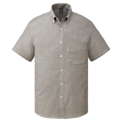 mont-bell: Core Spun Oxford Short Sleeve Button Down Shirt