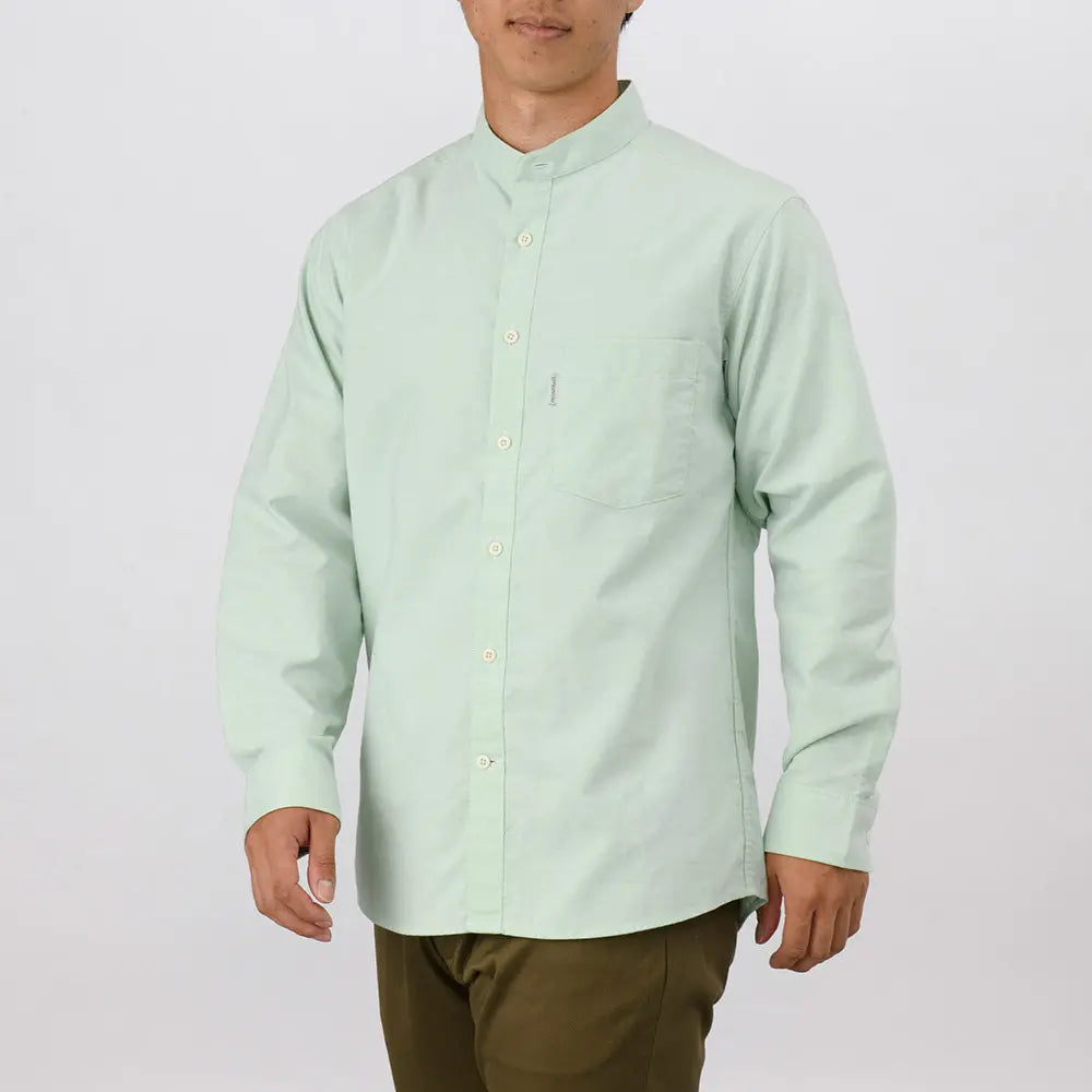 mont-bell: Core Spun Oxford Stand Collar Shirt Men's