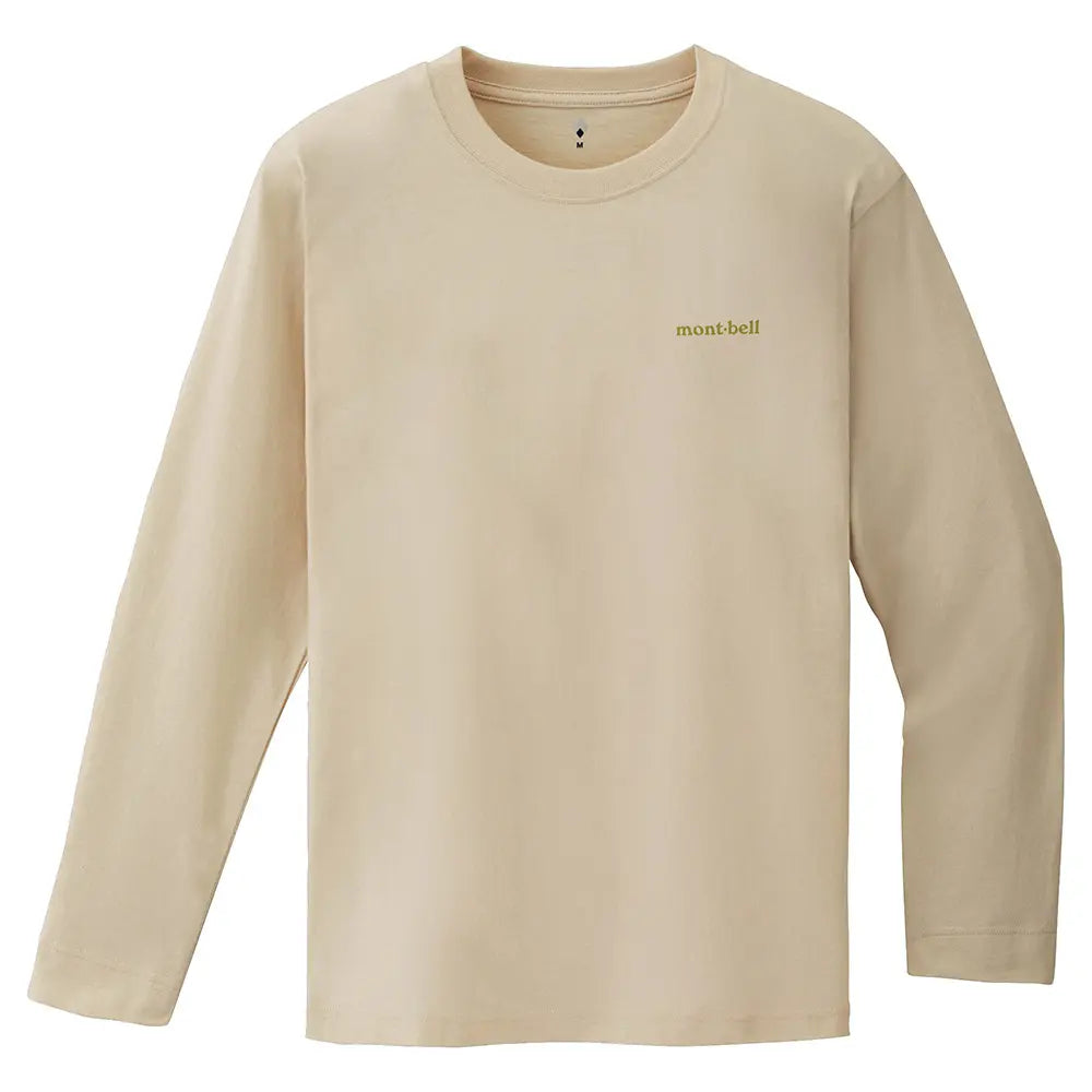 mont-bell: Pear Skin Cotton Long Sleeve T Road to the Mountains