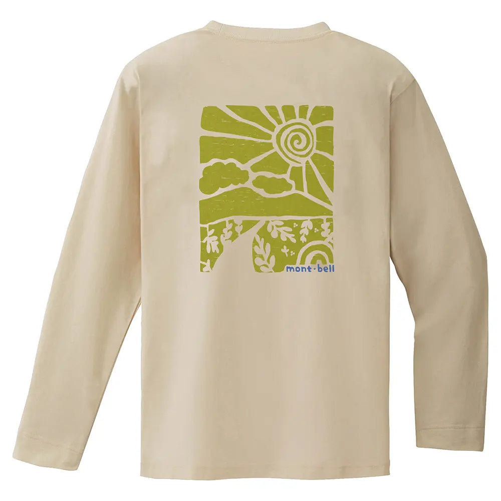 mont-bell: Pear Skin Cotton Long Sleeve T Road to the Mountains
