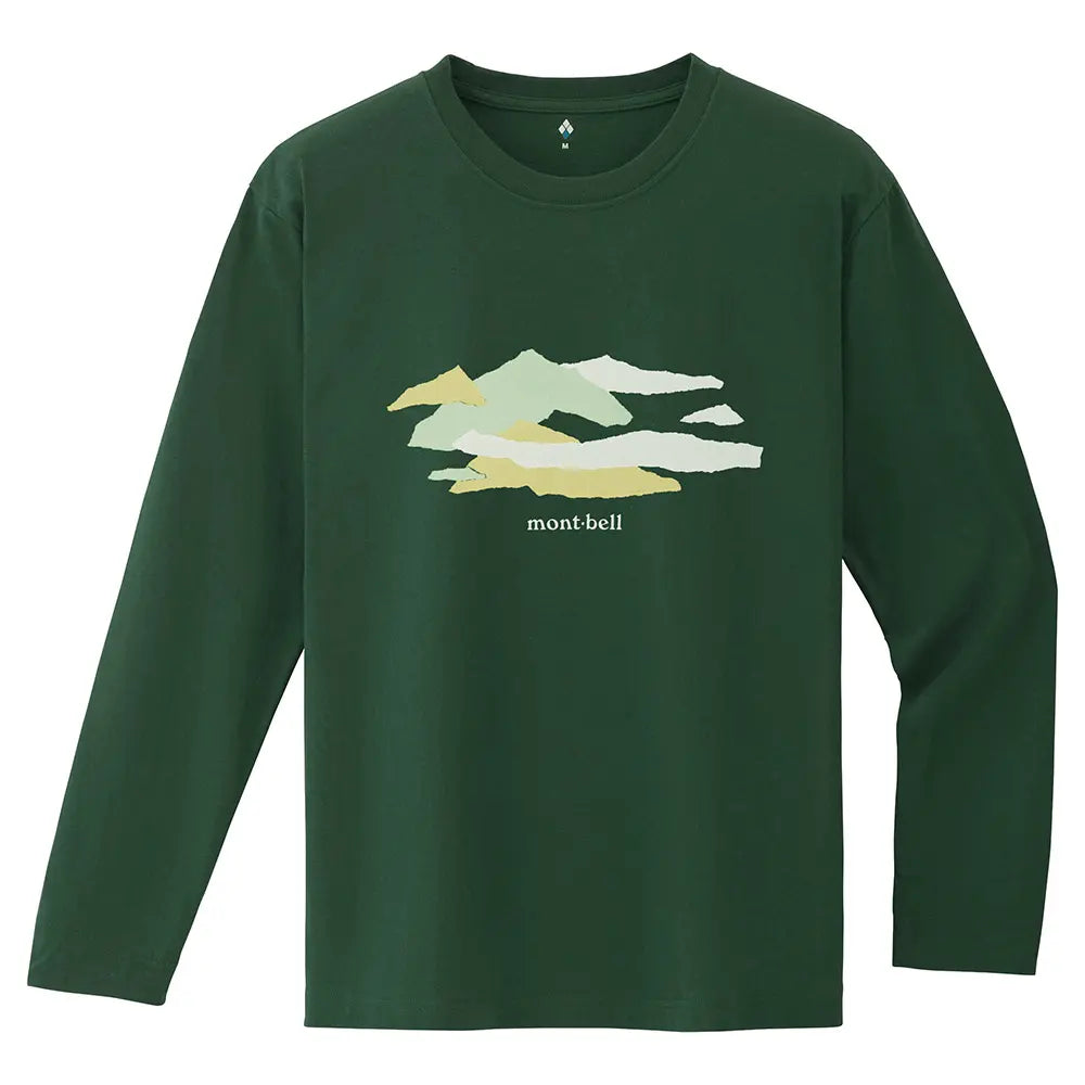 mont-bell: Pear Skin Cotton Long Sleeve T Mountains