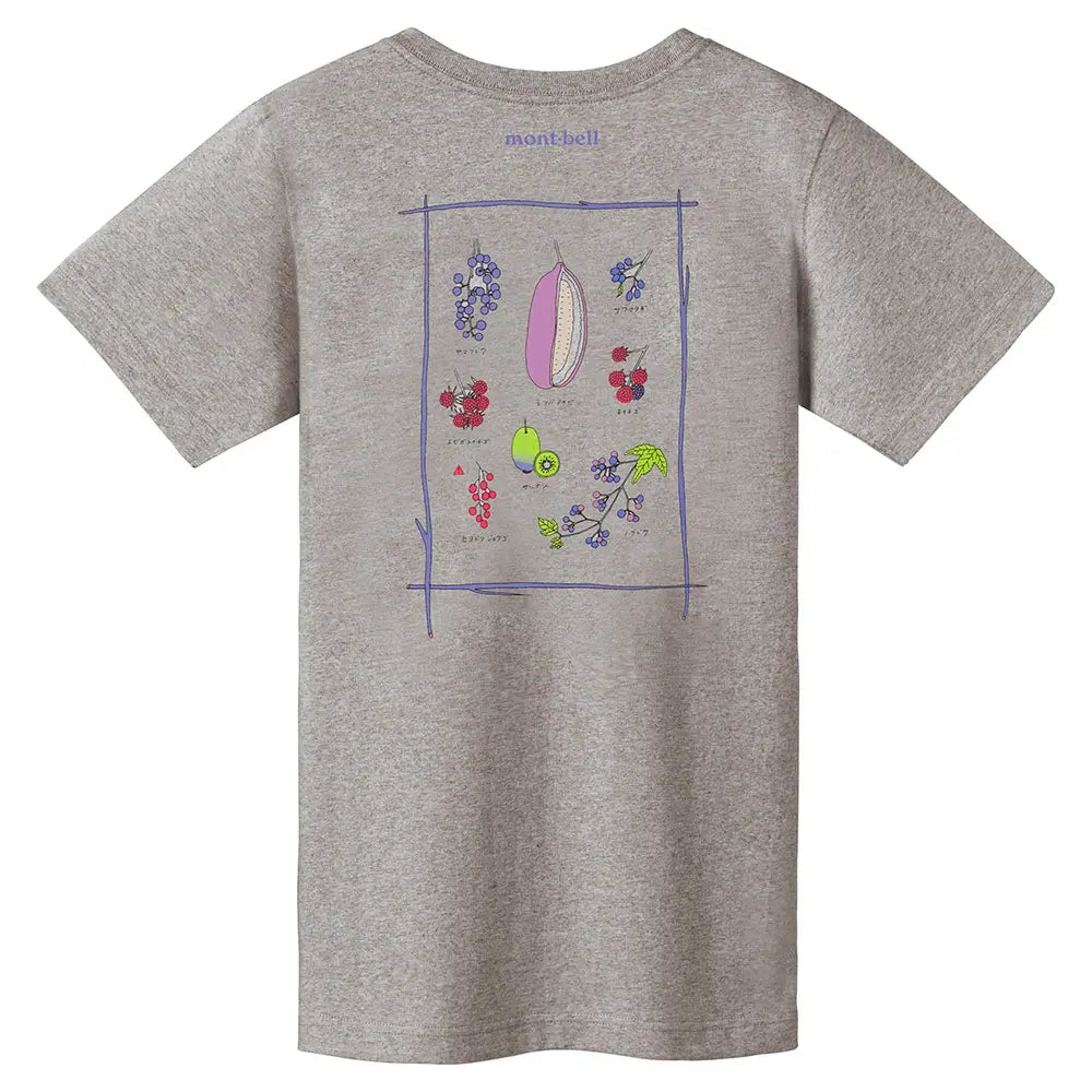 mont-bell: Pear Skin Cotton T Women's Wild Fruits of Japan