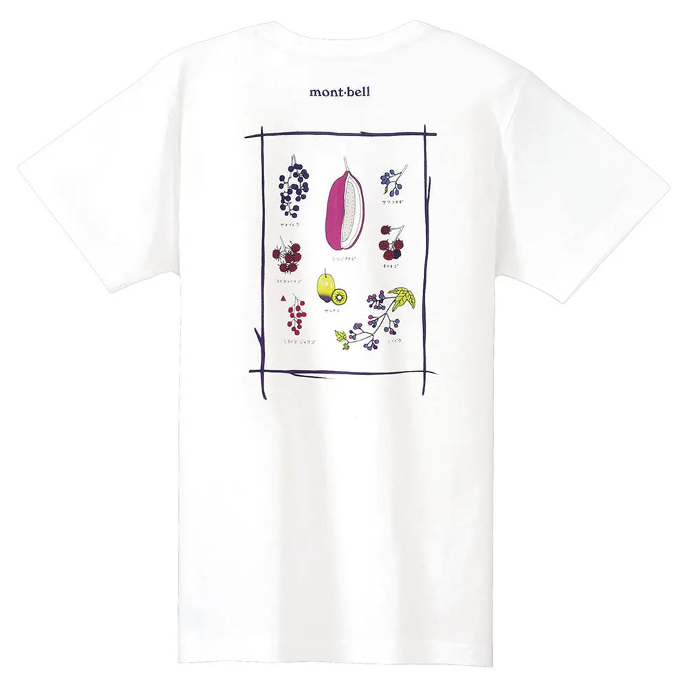 mont-bell: Pear Skin Cotton T Women's Wild Fruits of Japan