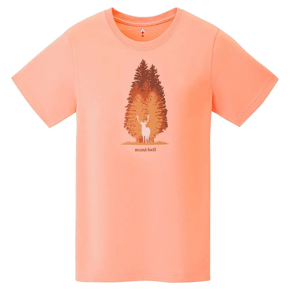 mont-bell: Pear Skin Cotton T Women's Forest and Deer