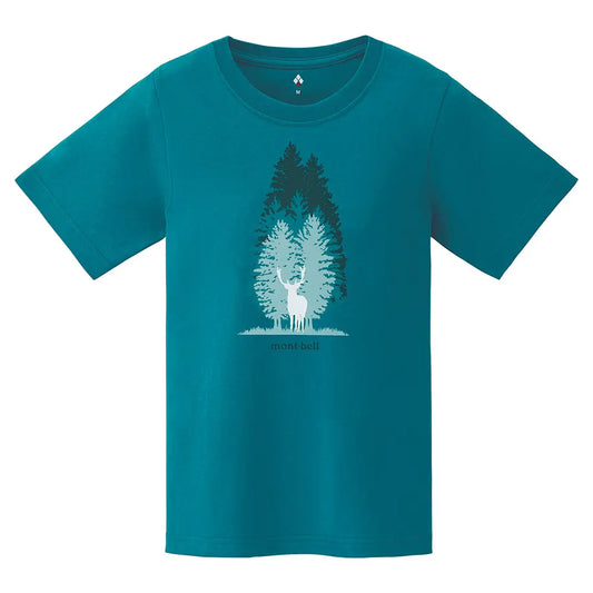 mont-bell: Pear Skin Cotton T Women's Forest and Deer