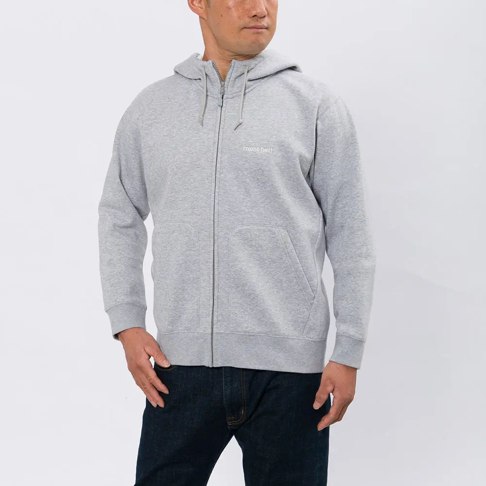 mont-bell: Cotton Full-Zip Hooded Sweatshirt Men's