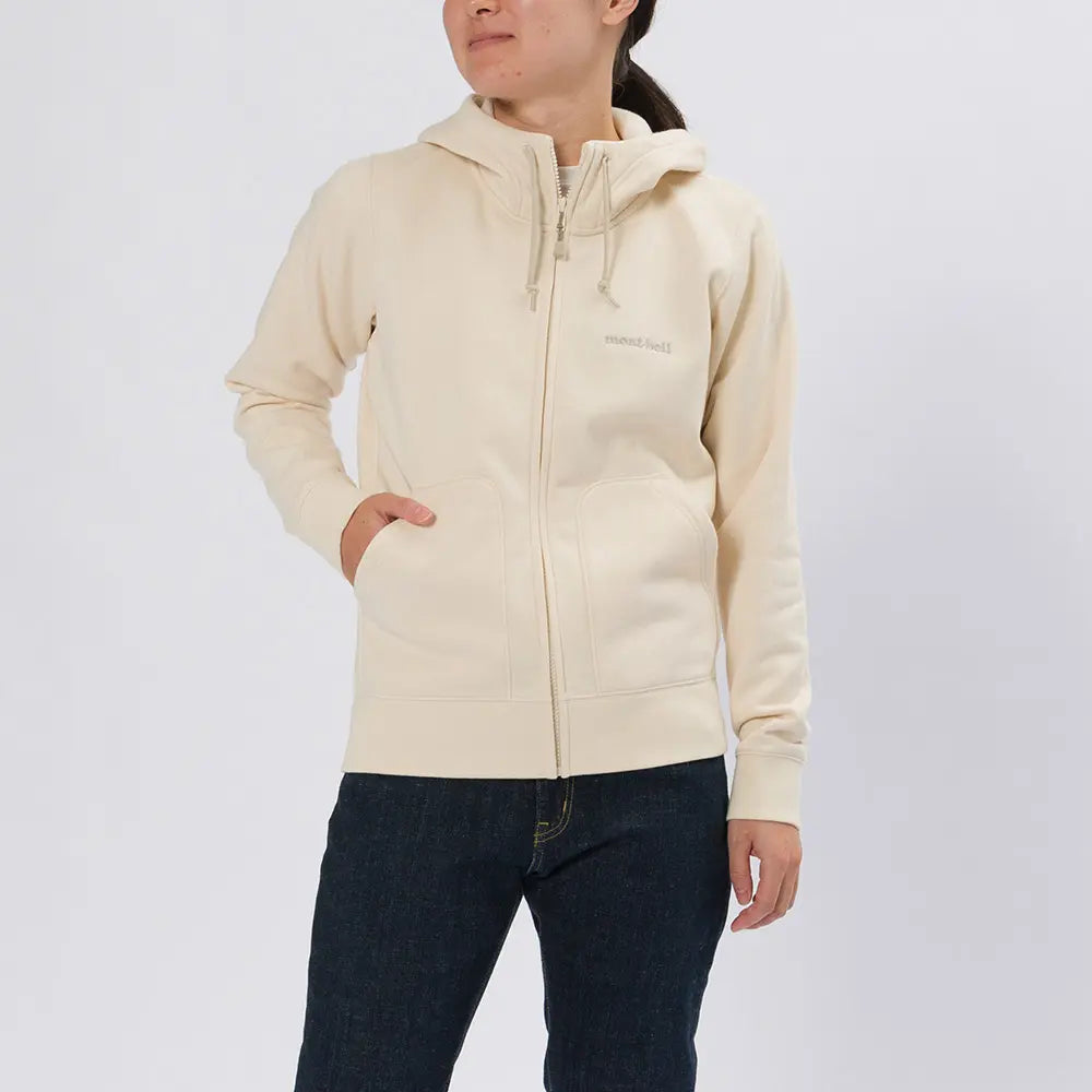 mont-bell: Cotton Full-Zip Hooded Sweatshirt Women's