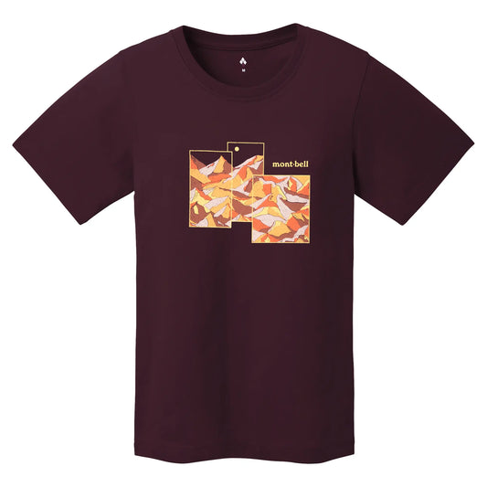 mont-bell: Pear Skin Cotton T Women's Mountain Collage