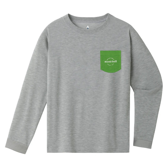mont-bell: Cotton Long Sleeve Pocket T Kid's 140-160