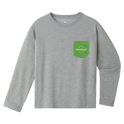 mont-bell: Cotton Long Sleeve Pocket T Kid's 100-130