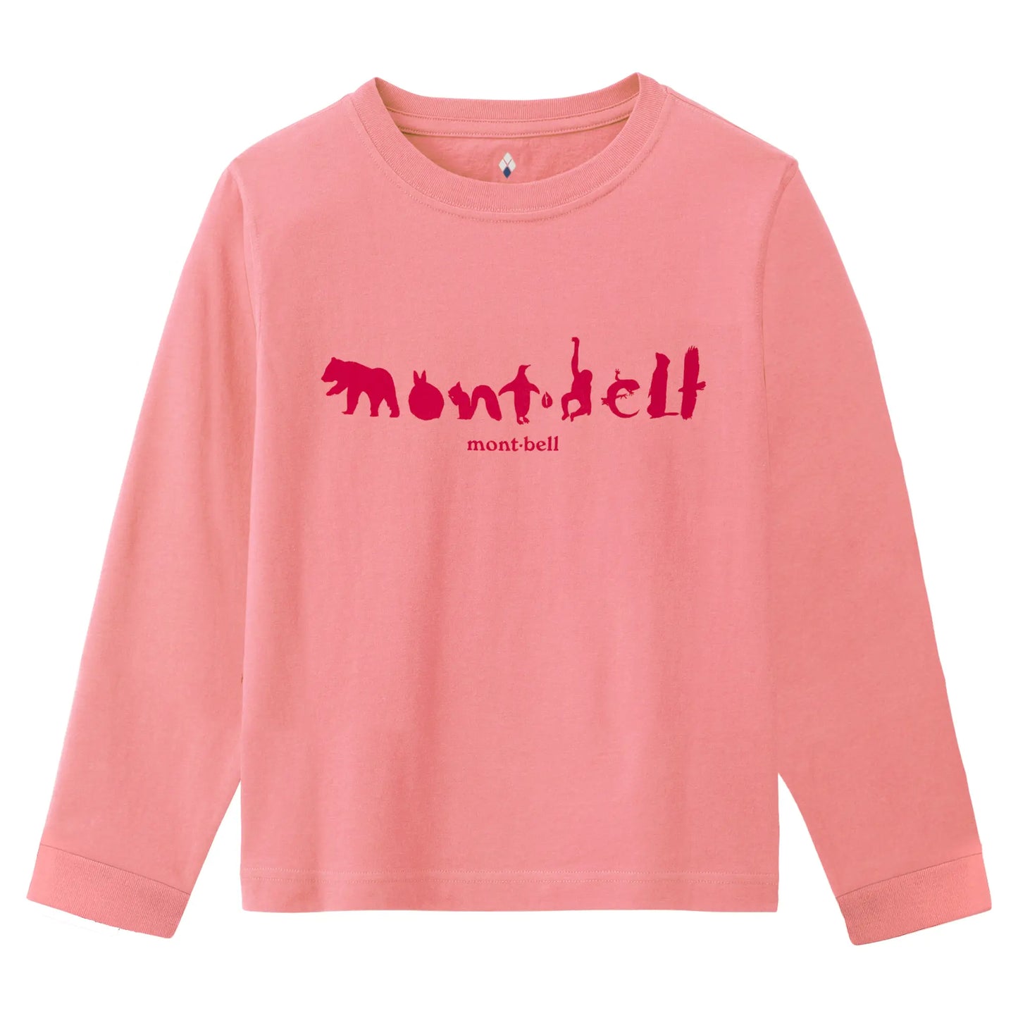 mont-bell: Cotton Long Sleeve T Kid's Animal Logo 100-130