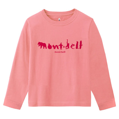 mont-bell: Cotton Long Sleeve T Kid's Animal Logo 100-130