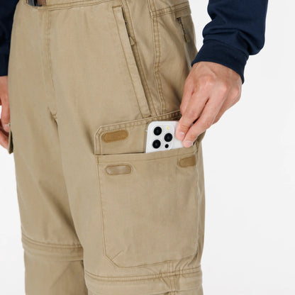 mont-bell: Washed Out Core Spun Convertible Pants Men's