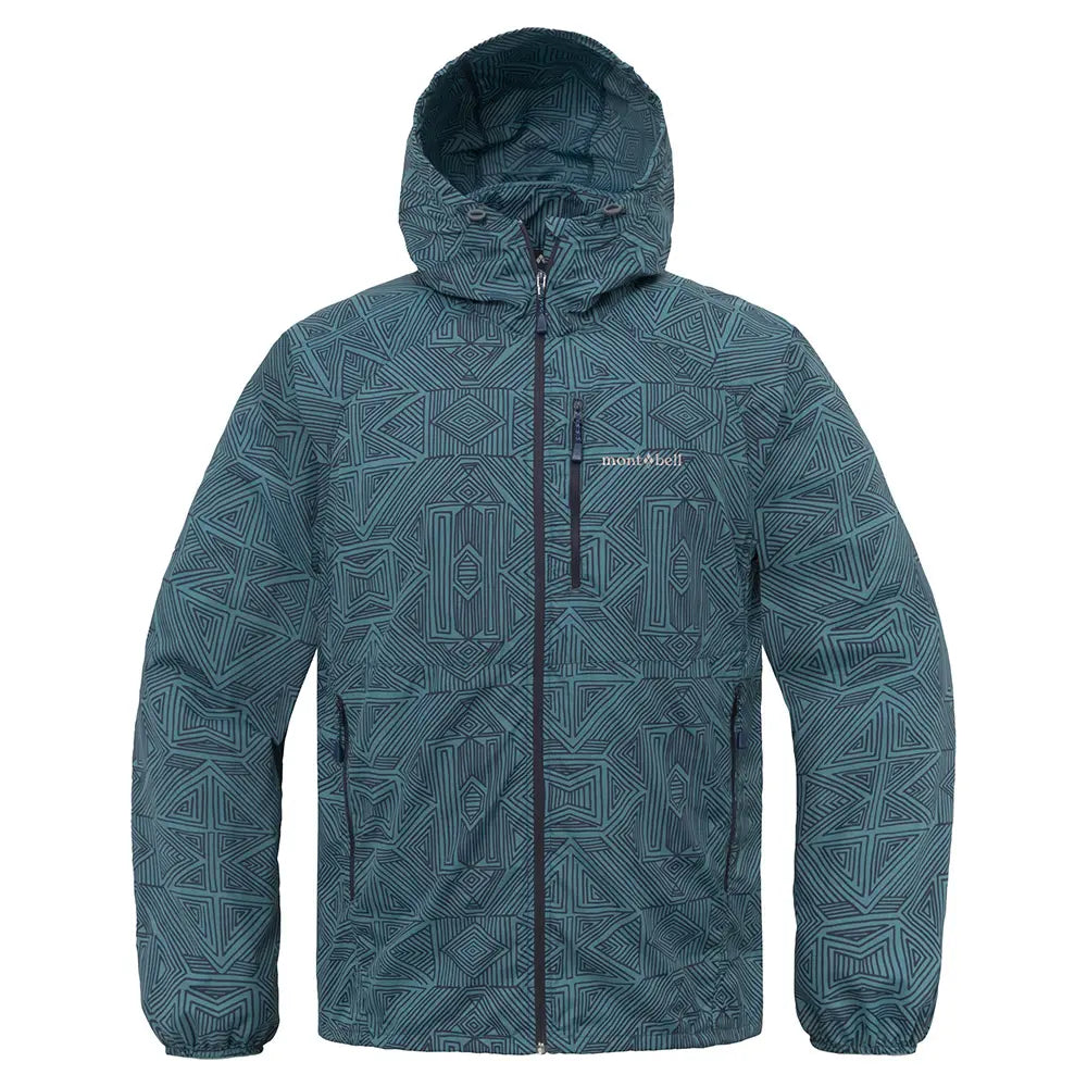 mont-bell: Wind Blast Print Hooded Jacket Men's (US Size 美版尺寸)