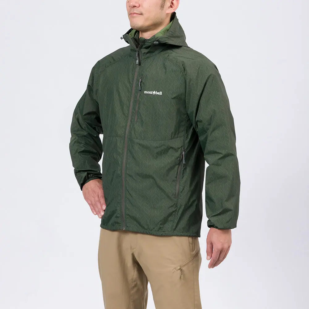 mont-bell: Wind Blast Print Hooded Jacket Men's (US Size 美版尺寸)