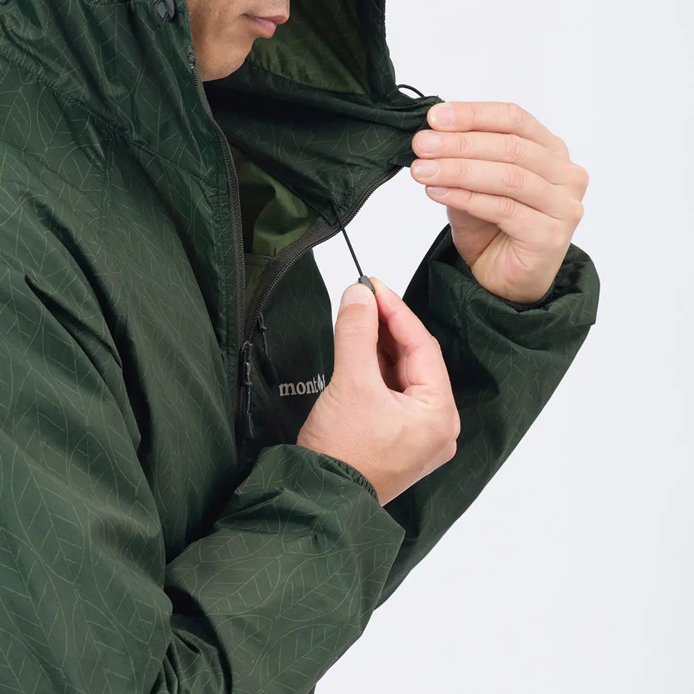 mont-bell: Wind Blast Print Hooded Jacket Men's (US Size 美版尺寸)