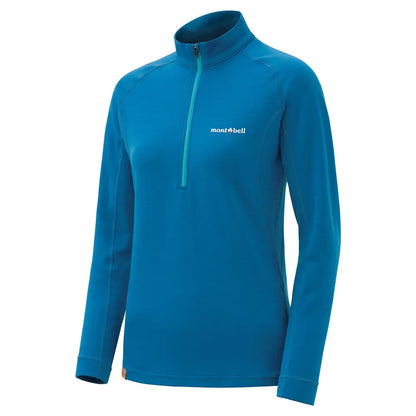 mont-bell: Merino Wool Plus Action Zip Neck Women's (US Size 美版尺寸)
