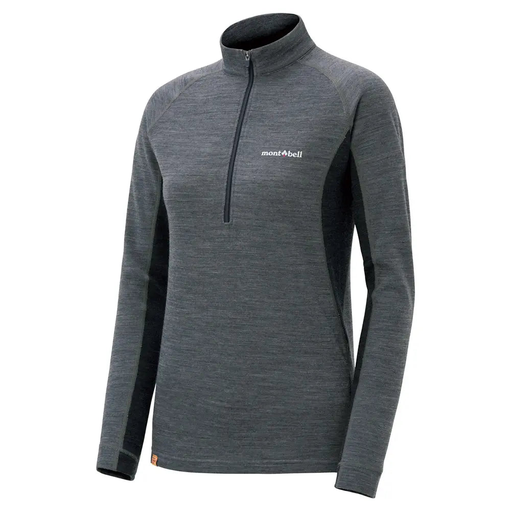 mont-bell: Merino Wool Plus Action Zip Neck Women's (US Size 美版尺寸)