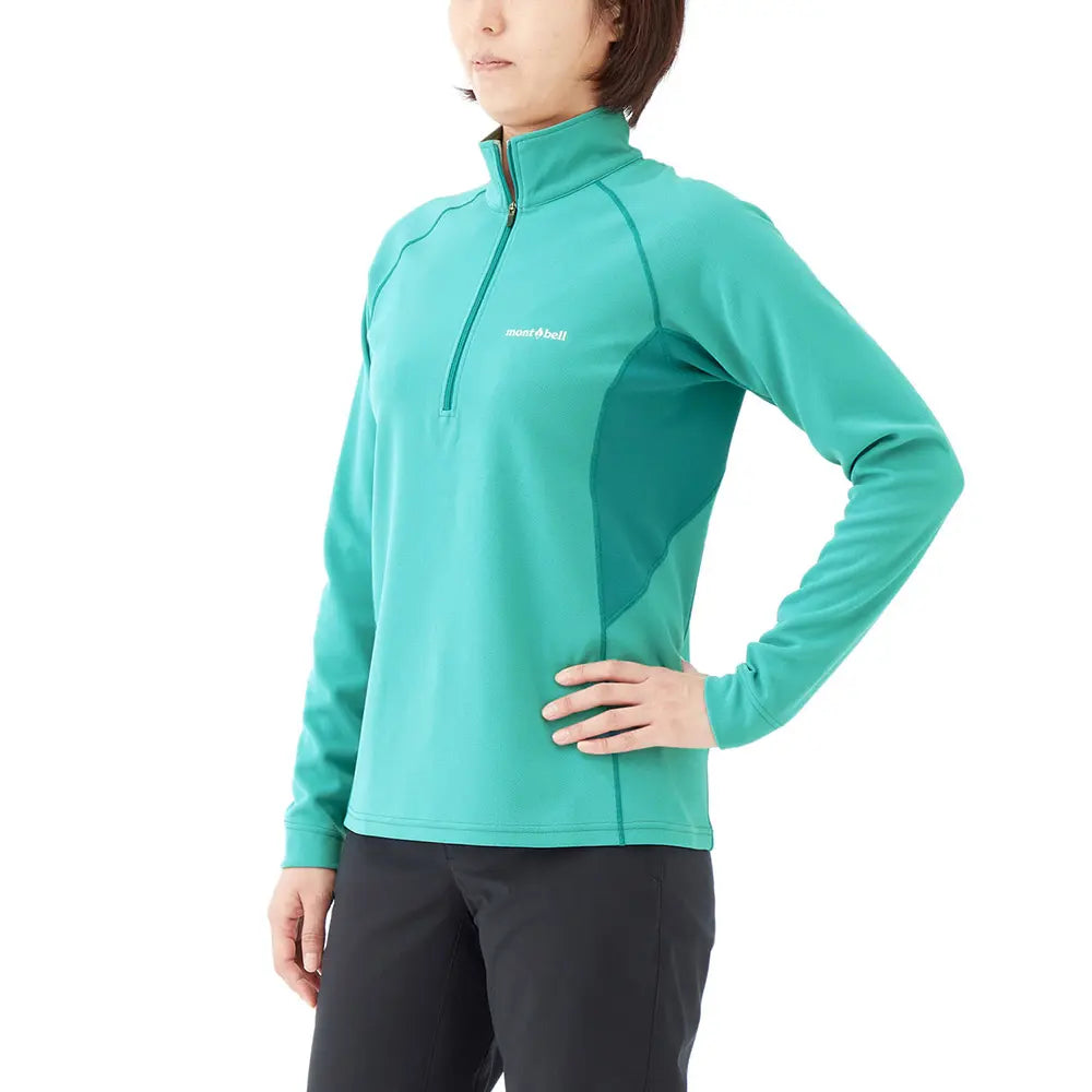 mont-bell: Wickron ZEO Thermal Long Sleeve Zip Shirt Women's (US Size 美版尺寸)