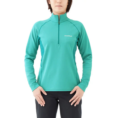 mont-bell: Wickron ZEO Thermal Long Sleeve Zip Shirt Women's (US Size 美版尺寸)