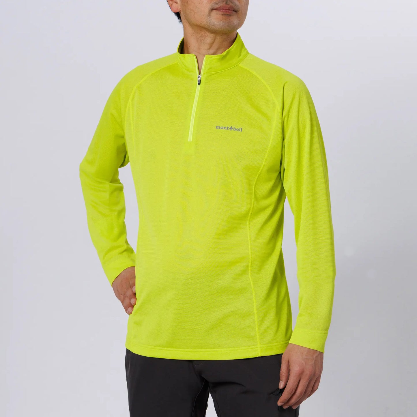 mont-bell: Cool Long Sleeve Zip Shirt Men's (US Size 美版尺寸)