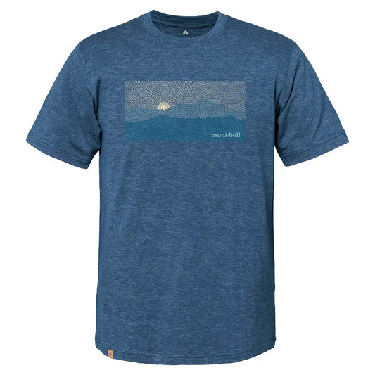 mont-bell: Merino Wool Plus Light T Men's Mountain Sunrise (US Size 美版尺寸)