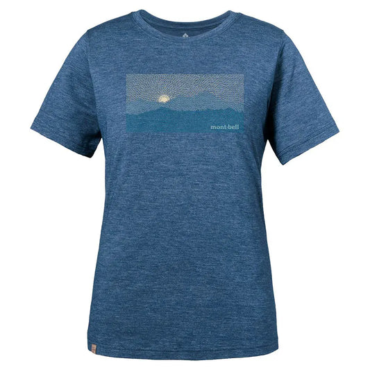 mont-bell: Merino Wool Plus Light T Women's Mountain Sunrise (US Size 美版尺寸)