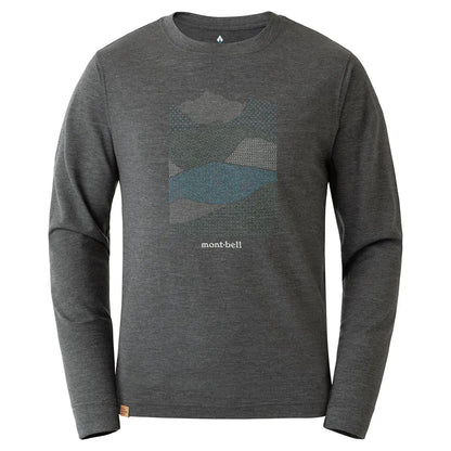 mont-bell: Merino Wool Plus Light T Men's Mountain Collage (US Size 美版尺寸)
