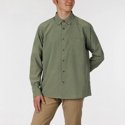 mont-bell: Wickron Breeze Long Sleeve Shirt Men's (US Size 美版尺寸)