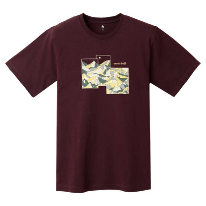mont-bell: Pear Skin Cotton T Mountain Collage (US Size 美版尺寸)