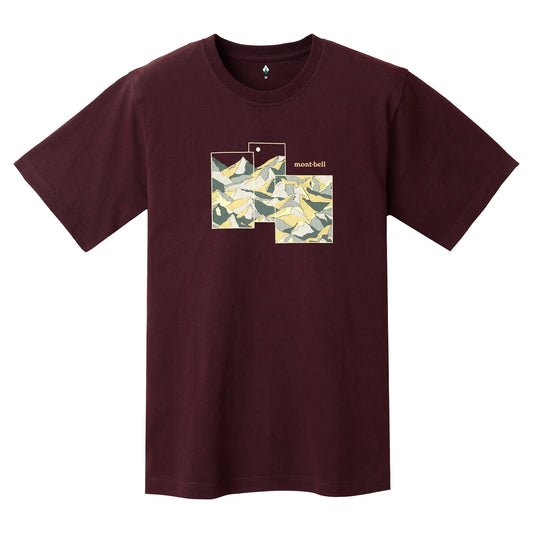 mont-bell: Pear Skin Cotton T Mountain Collage (US Size 美版尺寸)