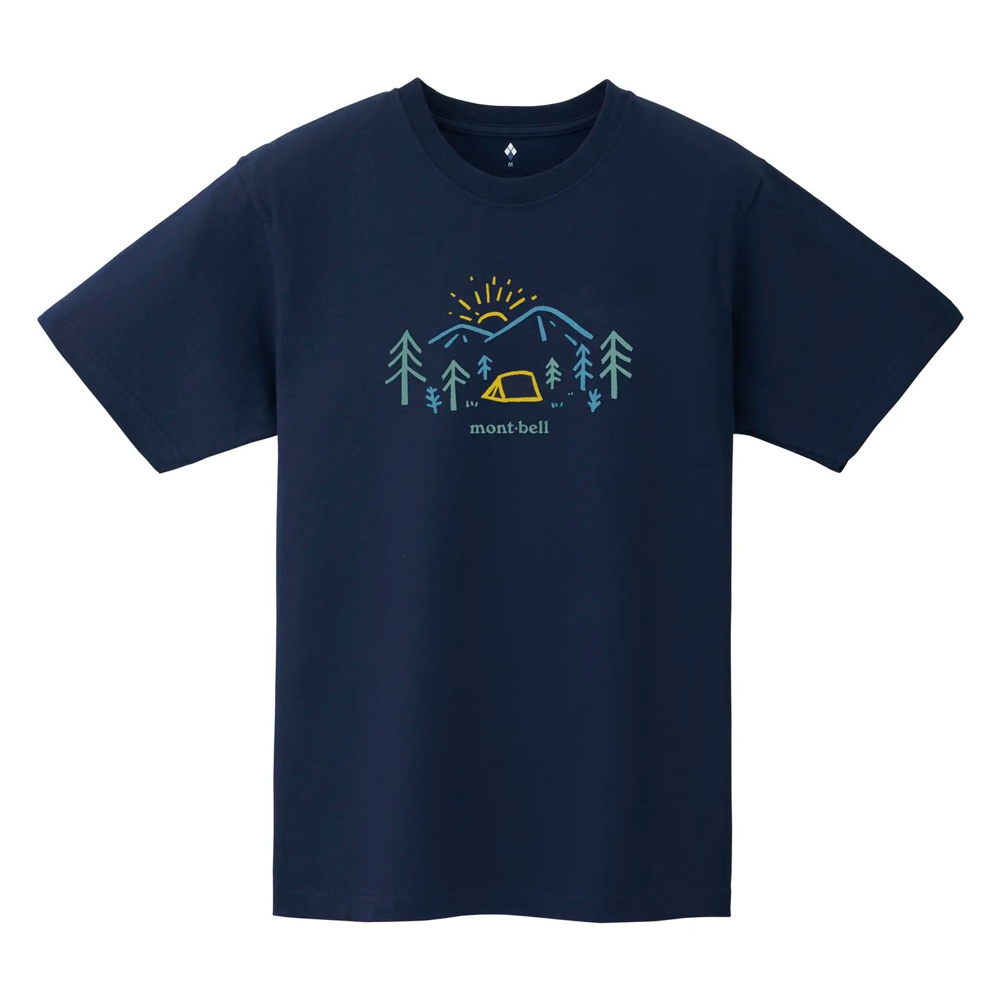 mont-bell: Pear Skin Cotton T Mountain Morning (US Size 美版尺寸)